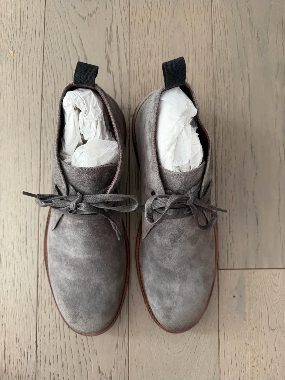 John Varvatos Gray Suede Chukka Boots